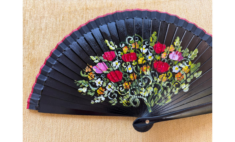 Abanico bolso flor