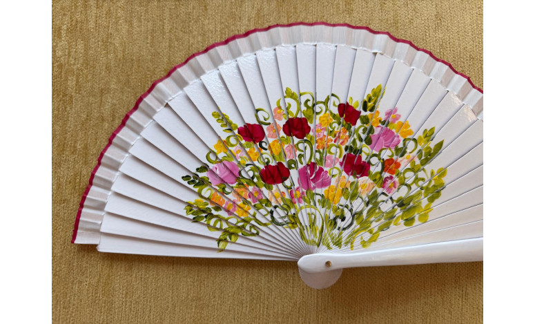 Abanico bolso flor