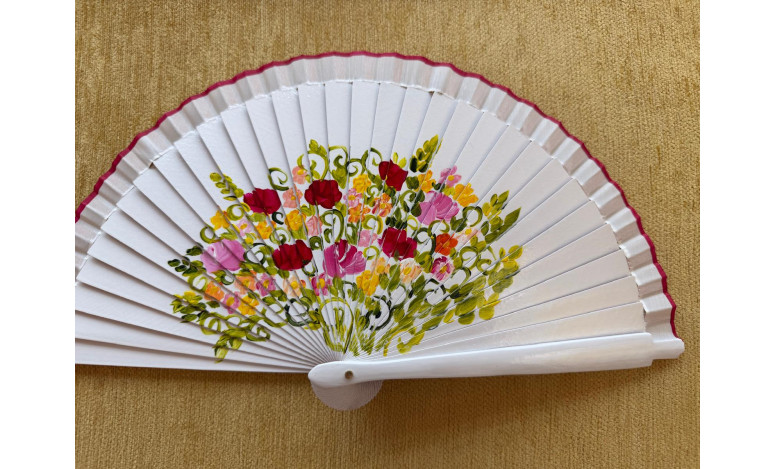 Abanico bolso flor