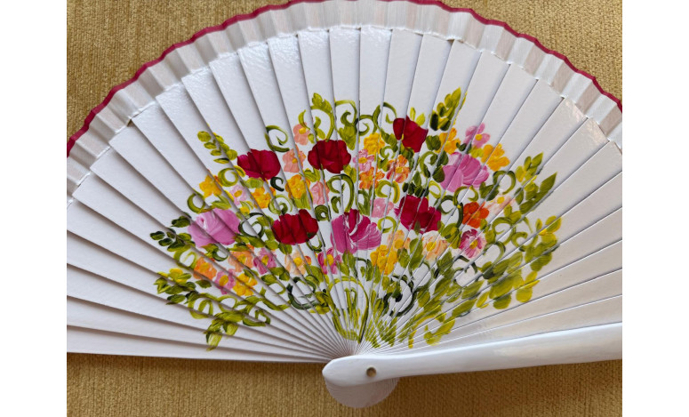 Abanico bolso flor
