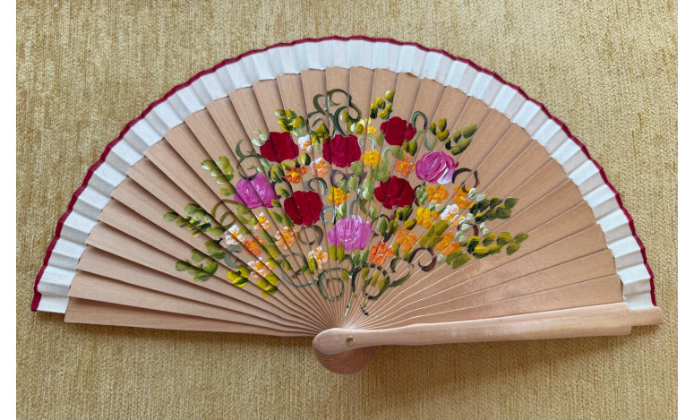 Abanico bolso flor