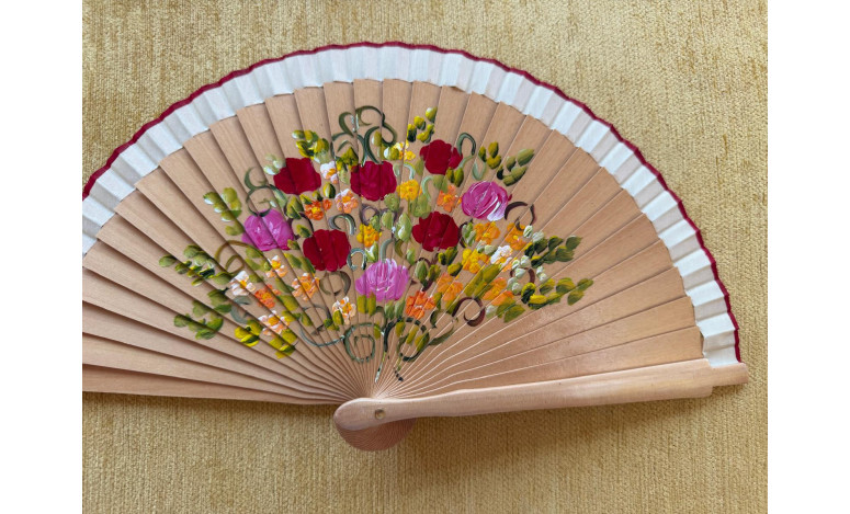 Abanico bolso flor