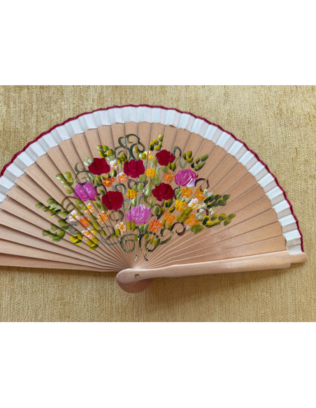 Abanico bolso flor