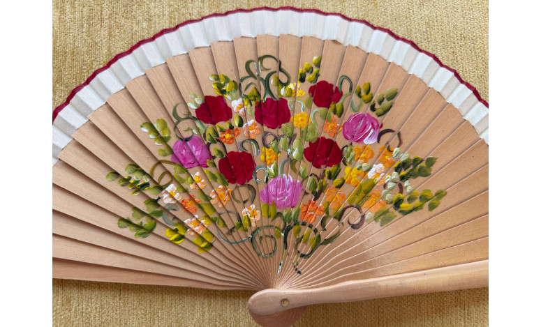 Abanico bolso flor