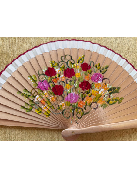 Abanico bolso flor