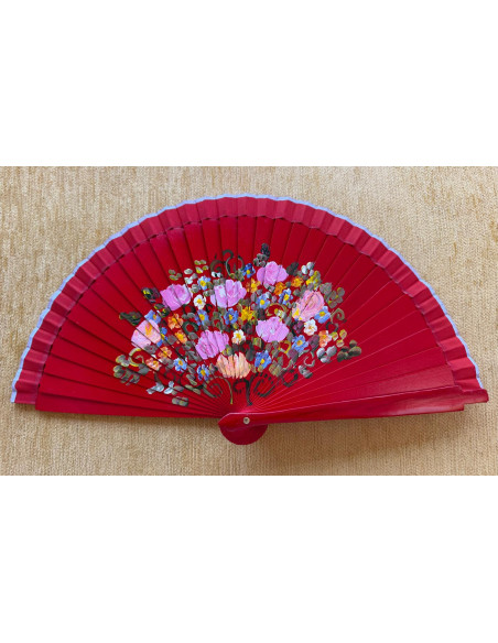 Abanico bolso flor