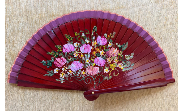 Abanico bolso flor