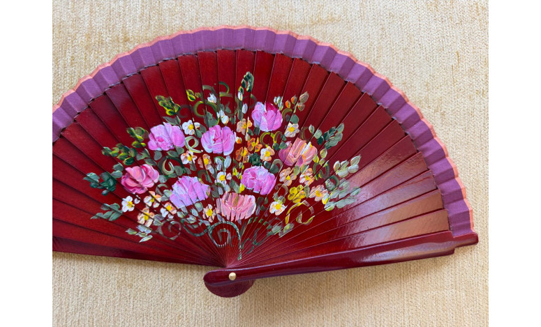 Abanico bolso flor