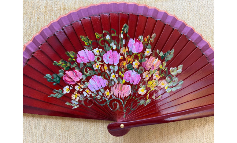 Abanico bolso flor