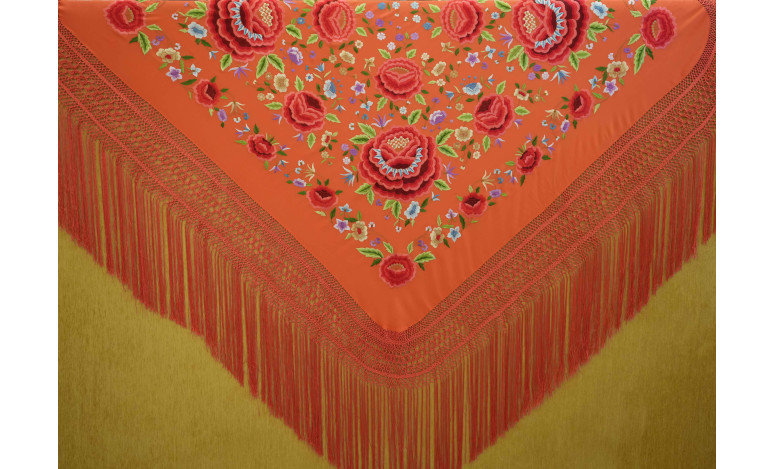 Mantón mano seda 140cm