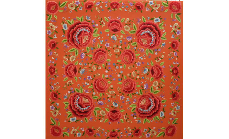 Mantón mano seda 140cm