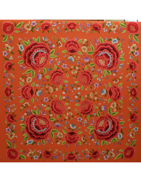 Mantón mano seda 140cm