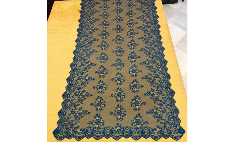Mantilla máquina azul marino 120*240