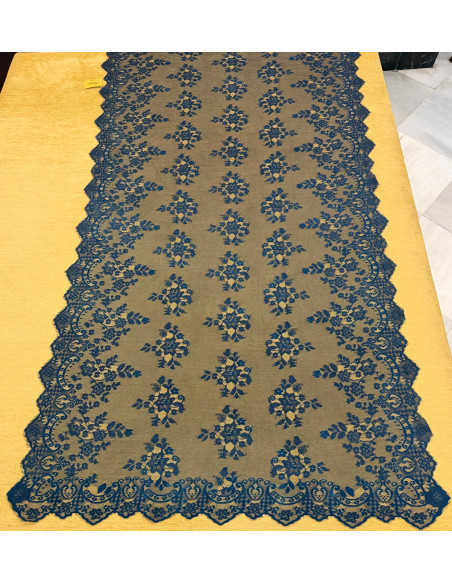 Mantilla máquina azul marino 120*240