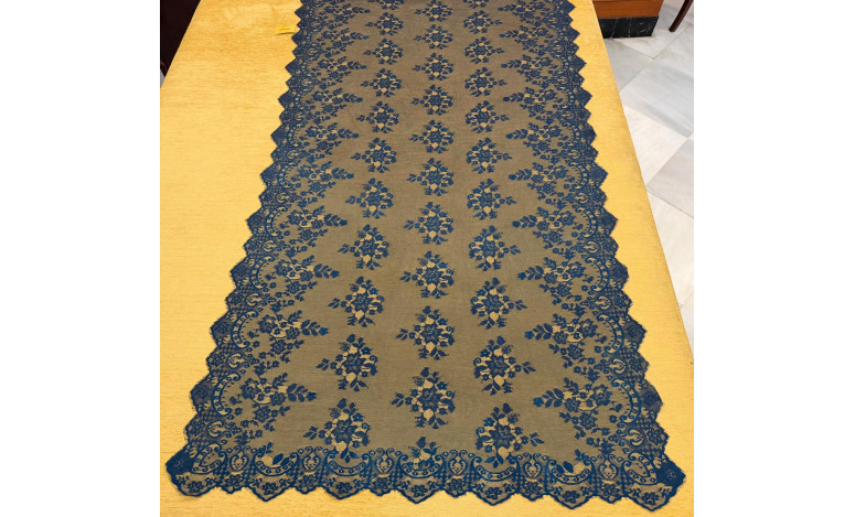 Mantilla máquina azul marino 120*240