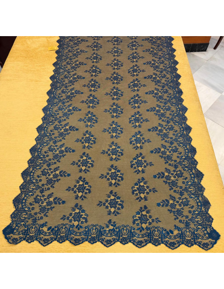 Mantilla máquina azul marino 120*240