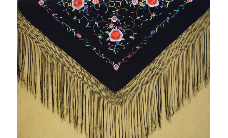 Mantón mano seda 115cm