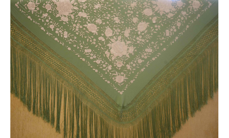 Mantón mano seda 140cm