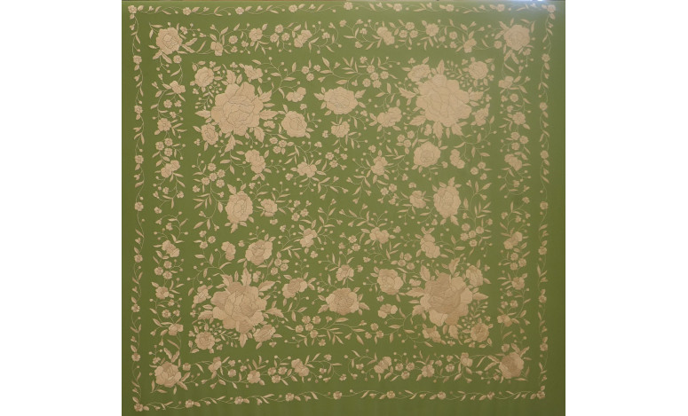 Mantón mano seda 140cm