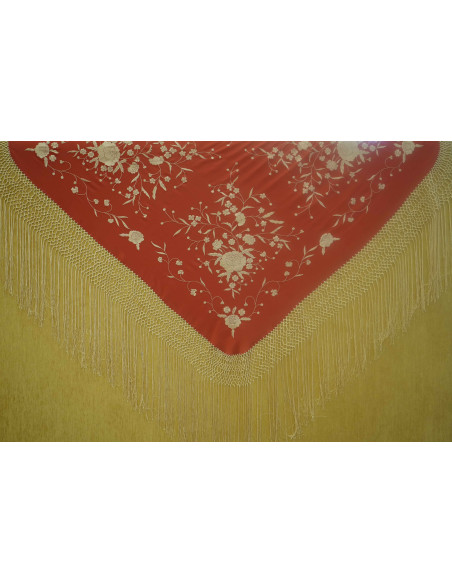 Mantón mano seda 115cm