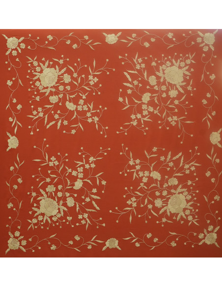 Mantón mano seda 115cm