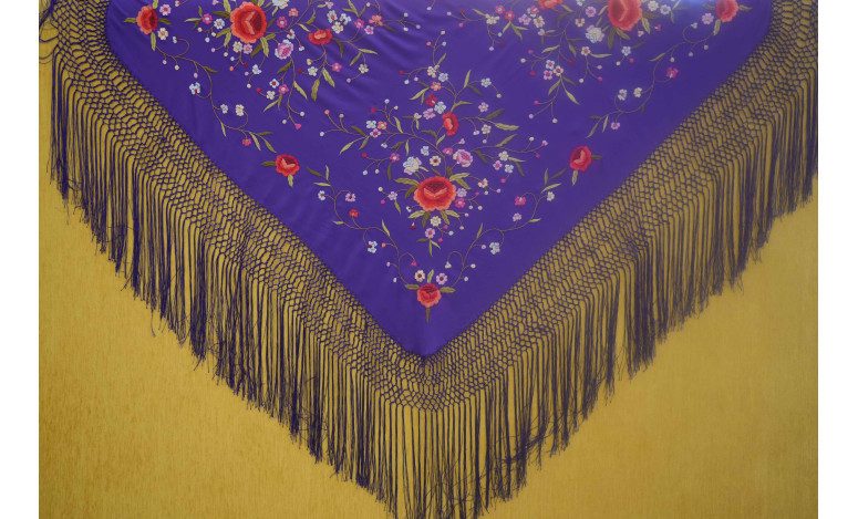 Mantón mano seda 115cm