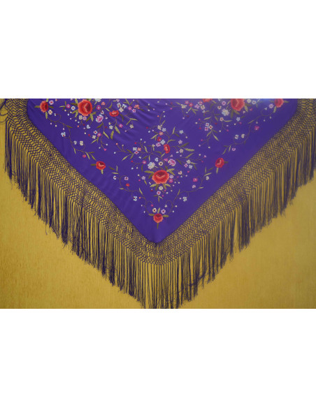 Mantón mano seda 115cm