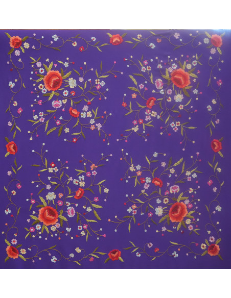Mantón mano seda 115cm
