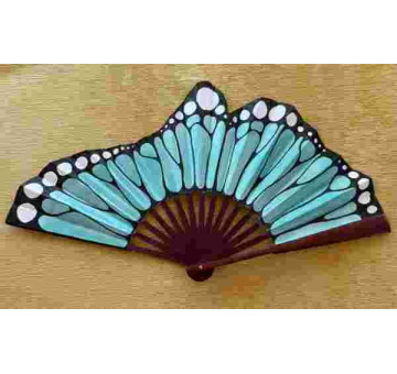 Abanico seda ala mariposa