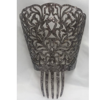 Peina nacar plateada 17cm