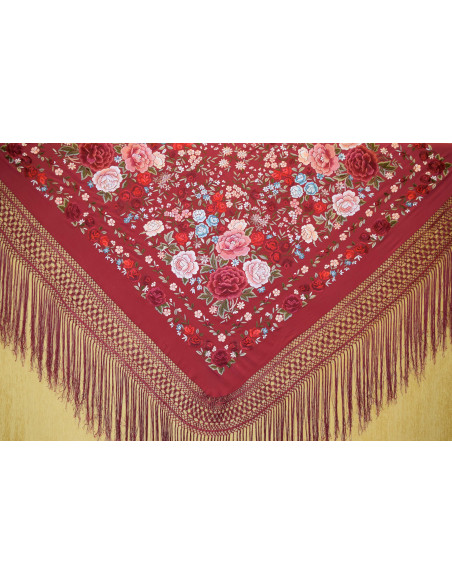 Mantón mano seda 140cm