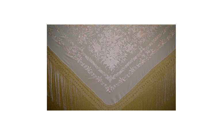 Mantón mano seda 140cm