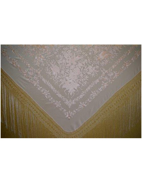 Mantón mano seda 140cm