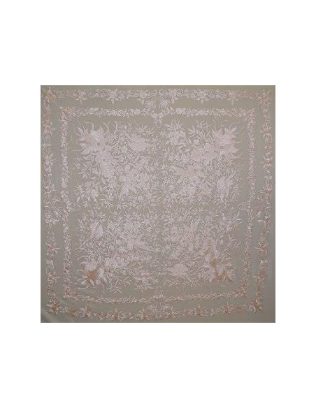 Mantón mano seda 140cm