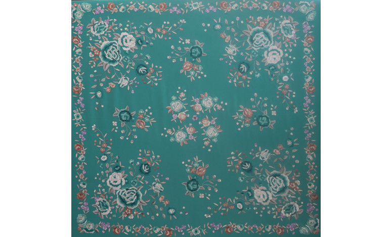 Mantón mano seda 140cm