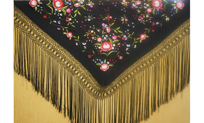Mantón mano seda 115cm