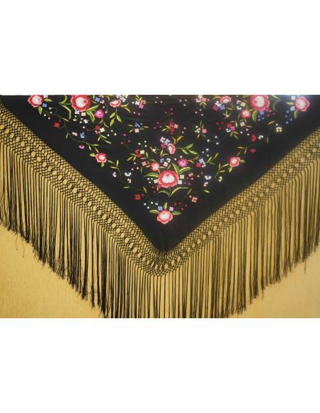 Mantón mano seda 115cm