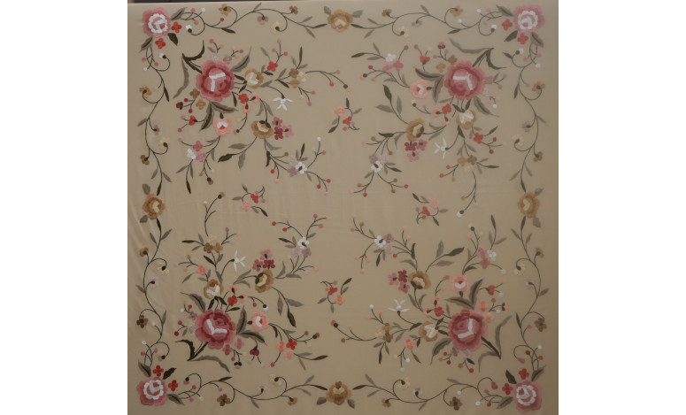 Mantón mano seda 115cm