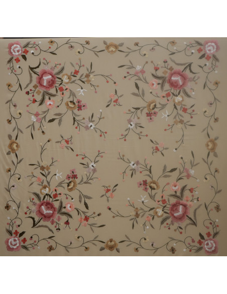 Mantón mano seda 115cm