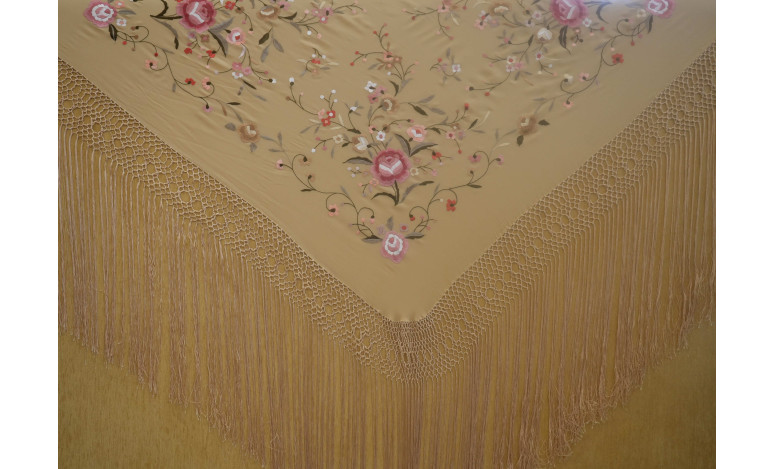 Mantón mano seda 115cm