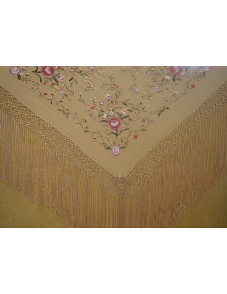 Mantón mano seda 115cm