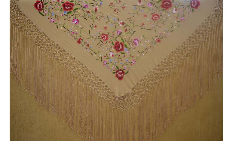 Mantón mano seda 115cm