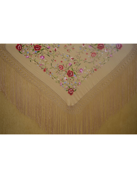 Mantón mano seda 115cm