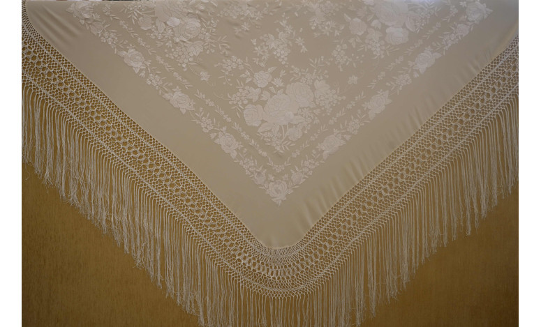 Mantón mano seda 140cm