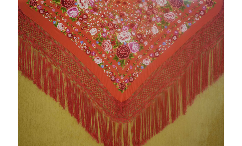 Mantón mano seda 140cm