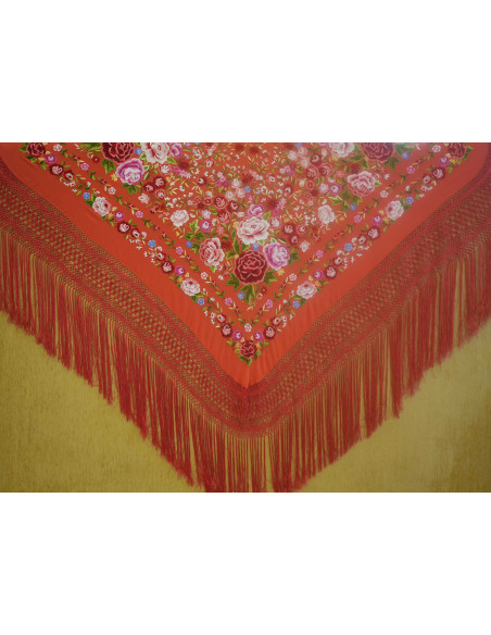 Mantón mano seda 140cm
