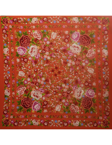 Mantón mano seda 140cm