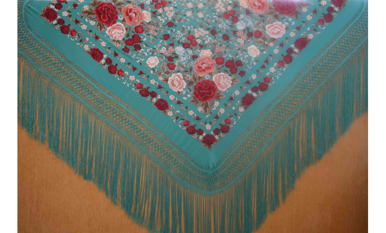 Mantón mano seda 140cm