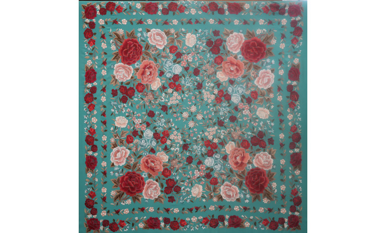 Mantón mano seda 140cm