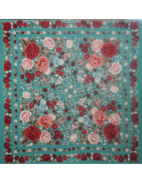 Mantón mano seda 140cm